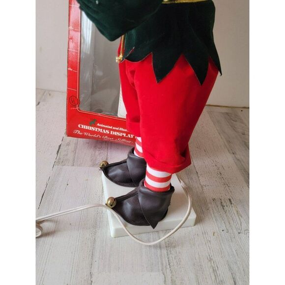 Vintage Telco motionette elf animated Xmas decor santa - Picture 13 of 14